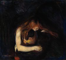 The Vampire (Love and Pain), 1894. Artist: Munch, Edvard (1863-1944)