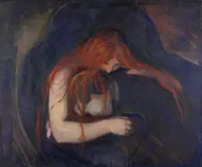 The Vampire (Love and Pain). Artist: Munch, Edvard (1863-1944)