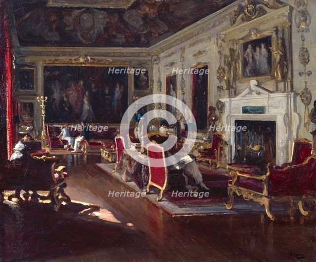 The Van Dyck Room, Wilton, 1920. Creator: Sir John Lavery.