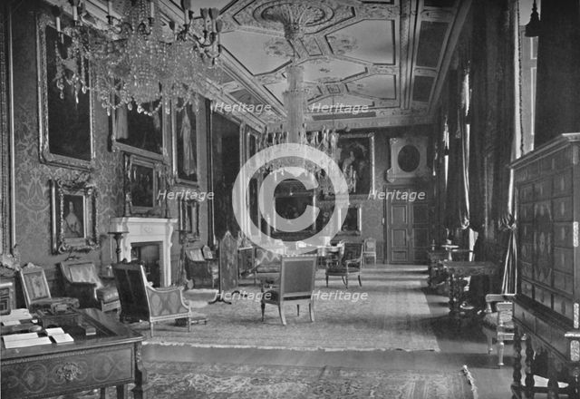 'The Van Dyck Room, Windsor Castle', 1927. Artist: Unknown.