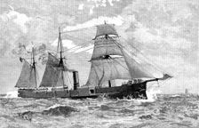 The Vasco da Gama, the only ironclad of the Portuguese government, 1890. Creator: Unknown