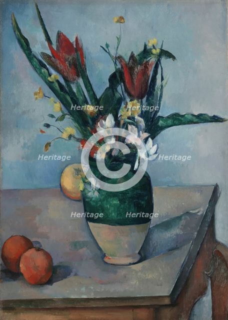 The Vase of Tulips, c. 1890. Creator: Paul Cezanne.