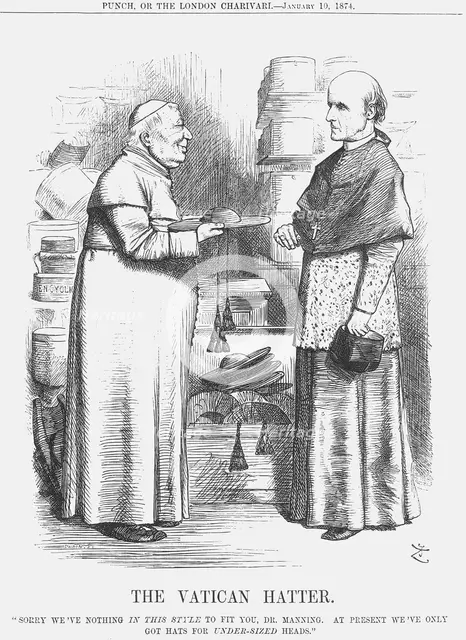 'The Vatican Hatter', 1874. Creator: Joseph Swain.