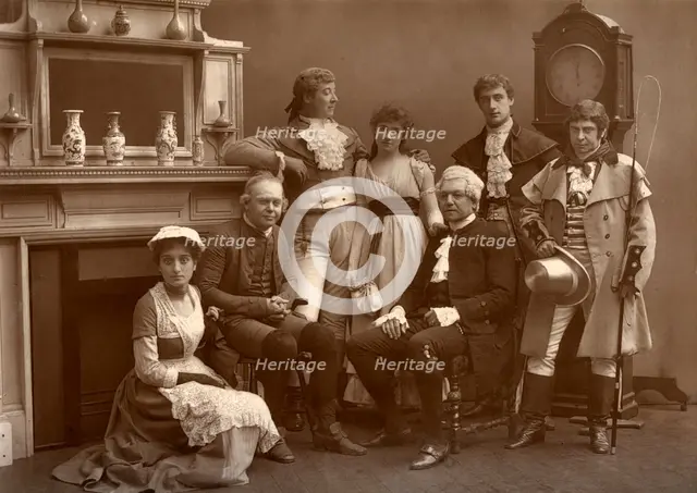 The Vaudeville Company in 'The Road to Ruin', at the Vaudeville Theatre, London, 1886. Creator: Barraud.