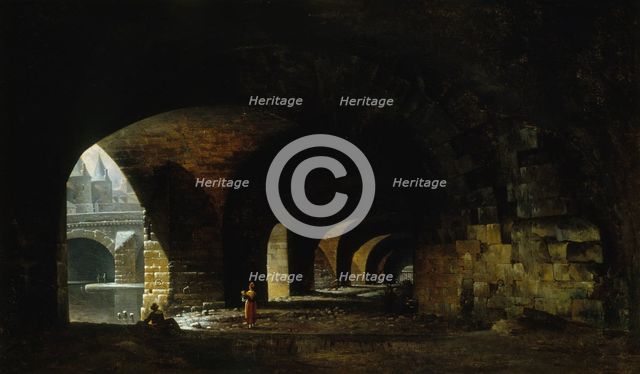 The vault of Quai de Gesvres, 1815. Creator: Auguste Jacques Regnier.