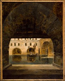 The vaults of Hotel-Dieu, 1826. Creator: Alexandre Pau de Saint-Martin