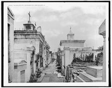 The Vaults of St. Louis Cemetery, New Orleans, La., c1901. Creator: Unknown