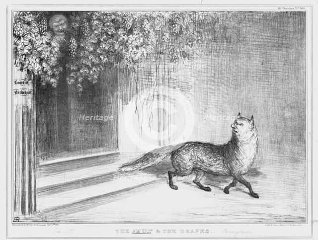 'The Vaux and the Grapes', 1835. Creator: John Doyle.