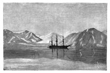 The Vega at anchor in Konyam Bay, Siberia, Russia, 1895.Artist: Armand Kohl