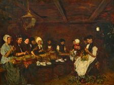The Vegetable Cleaners (The Canners), 1872. Creator: Max Liebermann