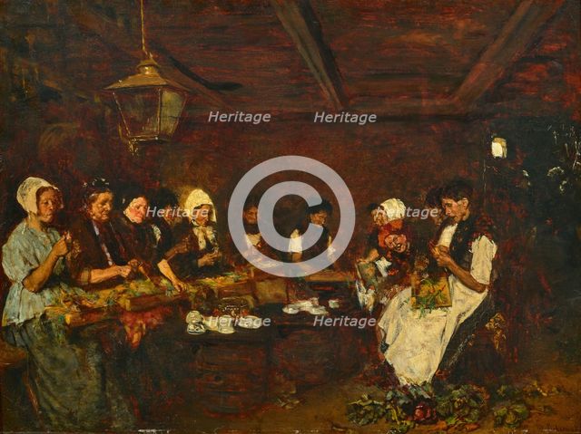 The Vegetable Cleaners (The Canners), 1872. Creator: Max Liebermann.