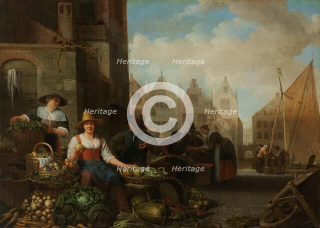 The Vegetable Market, 1662. Creator: Hendrik Martensz. Sorgh.