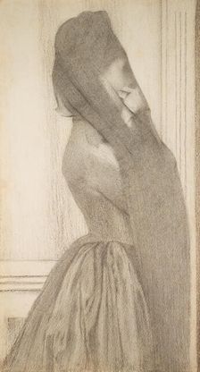 The Veil, c. 1887. Creator: Fernand Khnopff