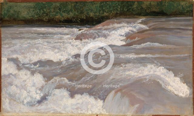 The Velino Above the Cascade of Terni , 1826. Creator: Corot, Jean-Baptiste Camille (1796-1875).