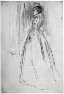 The Velvet Dress 1873 (1904).Artist: James Abbott McNeill Whistler