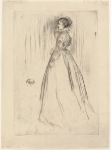 The Velvet Dress (Mrs. Leyland), 1873. Creator: James Abbott McNeill Whistler