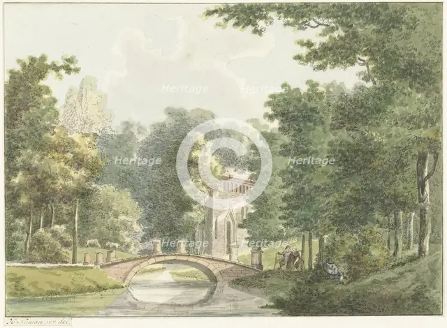 The Velzerbeek estate near Velsen, 1754-1820. Creator: Hermanus Numan.
