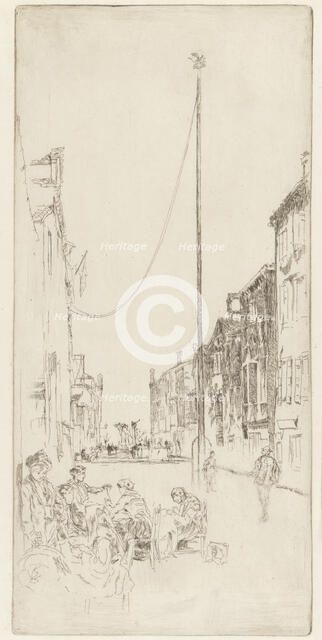 The Venetian Mast, 1879-1880. Creator: James Abbott McNeill Whistler.