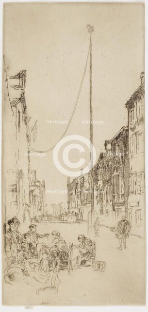 The Venetian Mast, 1879-1880. Creator: James Abbott McNeill Whistler.