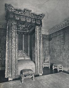 The Venetian Ambassador's Rom at Knole. The Bedstead Made for James I, The Chair and Stools of the