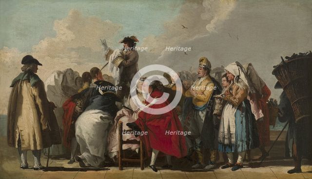 The Venetian Charlatan, ca 1764-1765. Artist: Tiepolo, Giandomenico (1727-1804)