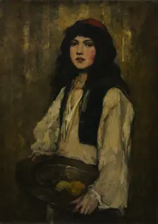 The Venetian Girl, c. 1880. Creator: Frank Duveneck (American, 1848-1919)