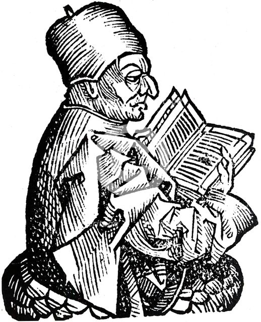 The Venerable Bede (c673-735), Anglo-Saxon theologian, scholar and historian, 1493. Artist: Unknown