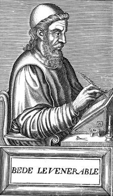 The Venerable Bede (c673-735), Anglo-Saxon theologian, scholar and historian, c1584