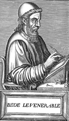 The Venerable Bede (c673-735), Anglo-Saxon theologian, scholar and historian, c1584