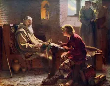 The Venerable Bede Translating the Last Chapter of St John 1926.Artist: James Doyle Penrose