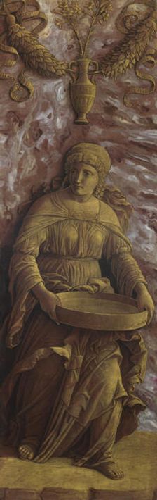 The Vestal Virgin Tuccia with a Sieve, c. 1500. Creator: Mantegna, Andrea (1431-1506)
