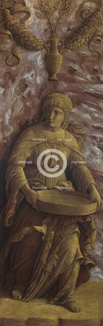 The Vestal Virgin Tuccia with a Sieve, c. 1500. Creator: Mantegna, Andrea (1431-1506).