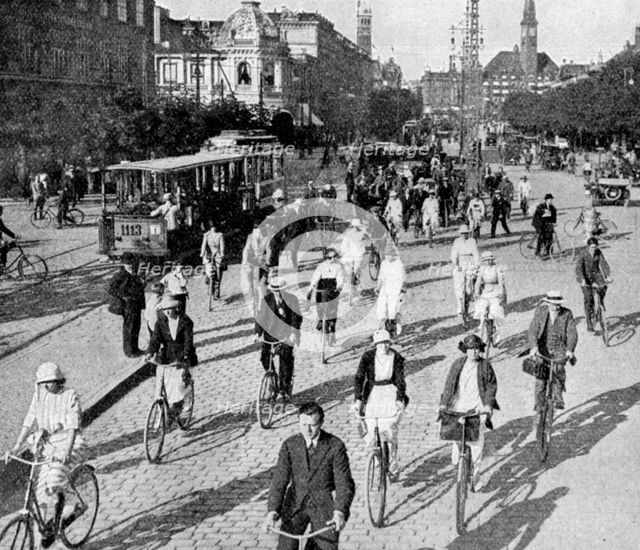 The Vesterbrogade, Copenhagen, Denmark, c1922.Artist: T Larsen