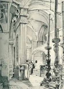 The Vestibule of the Church of the Holy Sepulchre 1902. Creator: John Fulleylove