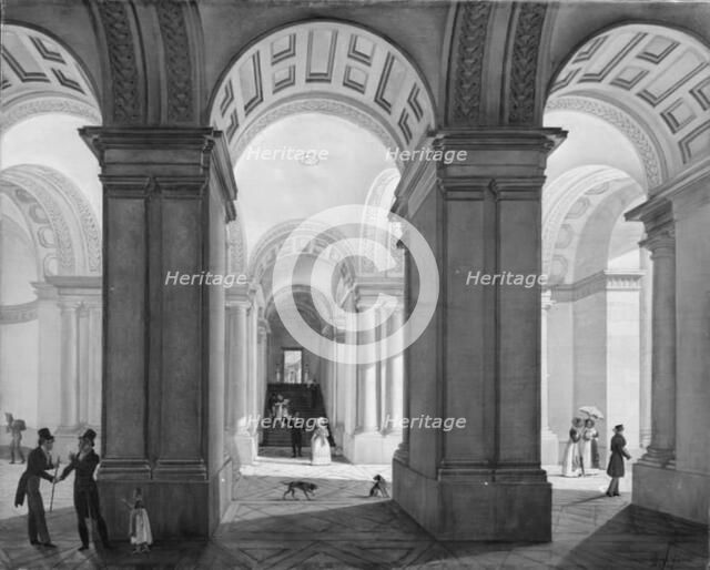 The Vestibule of Christiansborg Palace, 1829. Creator: Ditlev Martens.