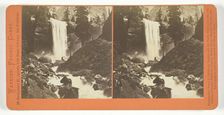 The Vernal Fall, 300 ft., Yosemite, 1861/76. Creator: Carleton Emmons Watkins