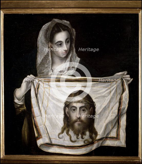 The Veronica with the Holy Face', oil by El Greco.