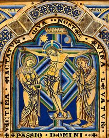 The Verdun Altar: The Crucifixion, 1181. Creator: Nicholas of Verdun (ca 1130/40-after 1205)