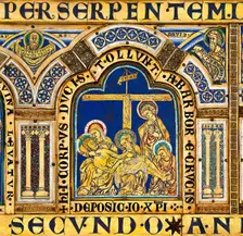 The Verdun Altar: The Descent from the Cross, 1181. Creator: Nicholas of Verdun (ca 1130/40-after 1205)