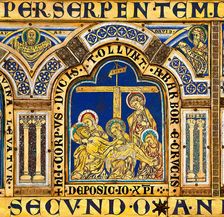 The Verdun Altar: The Descent from the Cross, 1181. Creator: Nicholas of Verdun (ca 1130/40-after 1205)