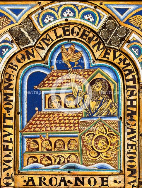 The Verdun Altar: The Noah's Ark , 1181. Creator: Nicholas of Verdun (ca 1130/40-after 1205).