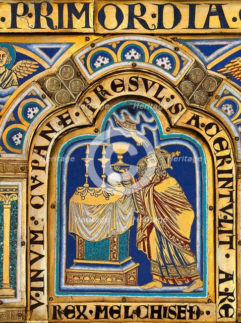 The Verdun Altar: Melchizedek, 1181. Creator: Nicholas of Verdun (ca 1130/40-after 1205).