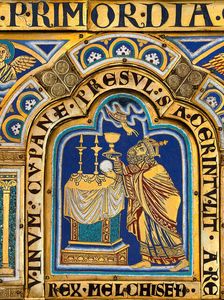 The Verdun Altar: Melchizedek, 1181. Creator: Nicholas of Verdun (ca 1130/40-after 1205)