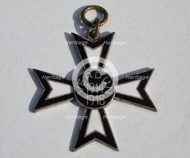 The Verdun cross (Cross commemorating the battle of Verdun). Artist: Orders, decorations and medals 