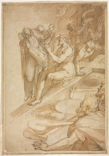 The Verification of the True Cross, c. 1590. Creator: Filippo Bellini (Italian, c. 1550-1603)