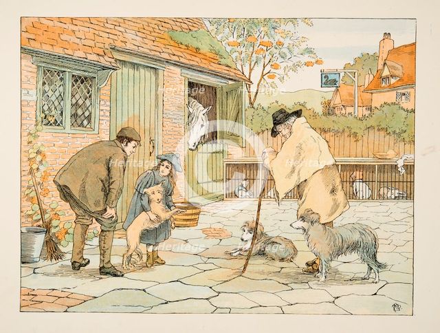 The Vet,  from Four and Twenty Toilers, pub. 1900 (colour lithograph)