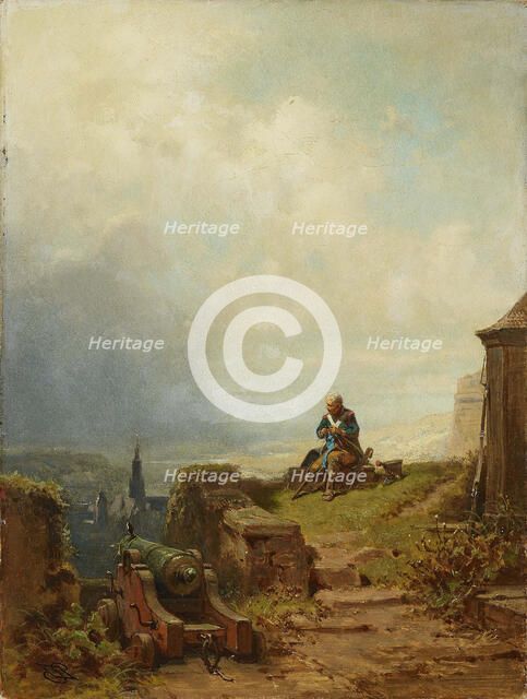 The Veteran, c. 1870. Creator: Spitzweg, Carl (1808-1885).