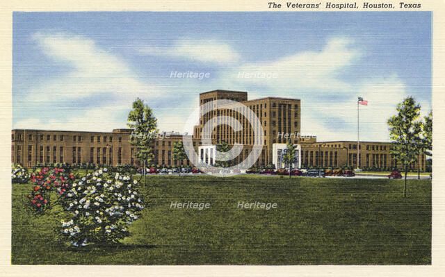 The Veterans' Hospital, Houston, Texas, USA, 1950. Artist: Unknown
