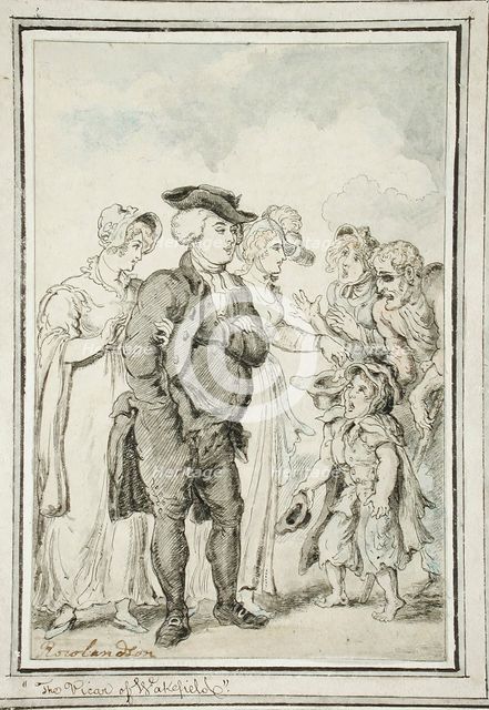 The Vicar of Wakefield, c1817. Creator: Thomas Rowlandson.