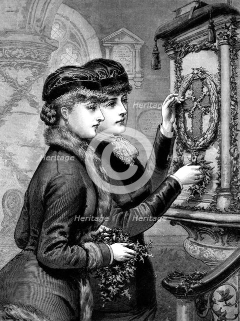 The Vicar's Daughters, drawn by A. Hunt, 1880. Creator: Unknown.